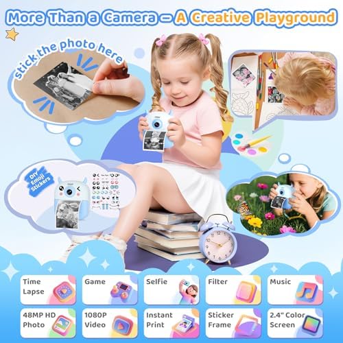 Cámara instantánea infantil con impresión - Foto 5