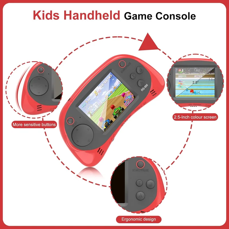 Consola portátil retro 16-bit con 220 juegos HD - Foto 3