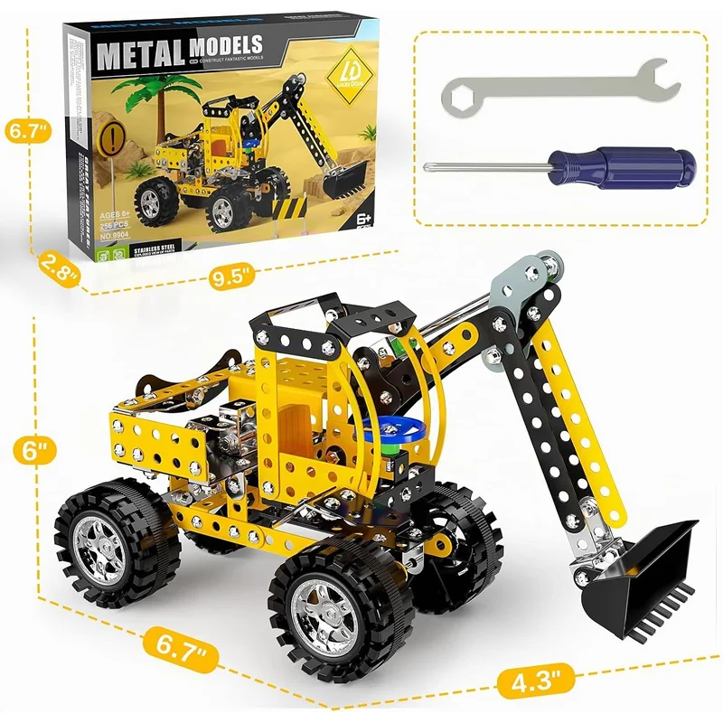 Kit de construcción STEM mecánico de metal - Foto 6
