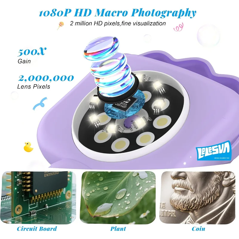 Microscopio de bolsillo portátil para niños - Foto 3