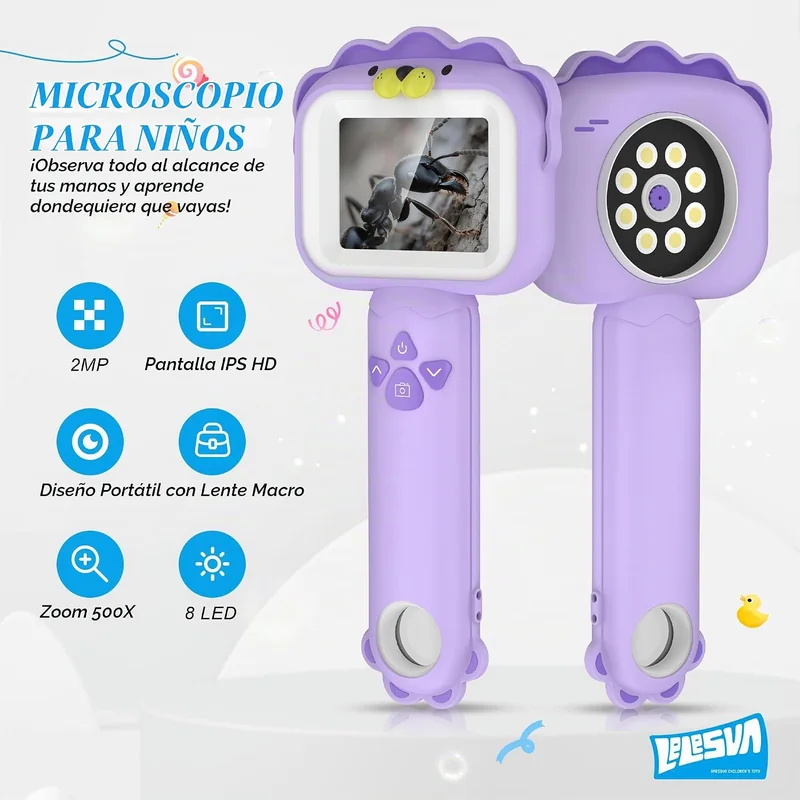 Microscopio de bolsillo portátil para niños - Foto 4