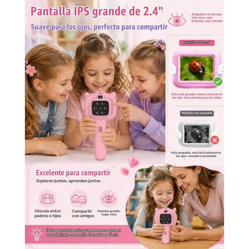 Microscopio digital infantil con pantalla 2.4