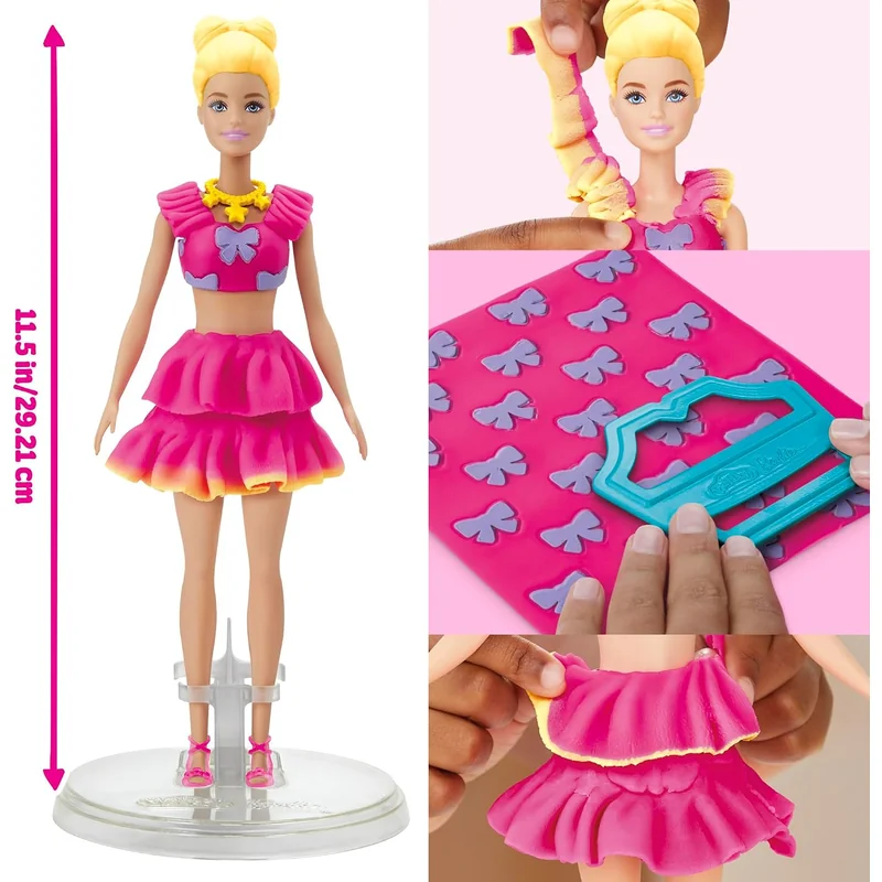 Play-Doh Barbie: Set de diseño y vestidos de moda - Foto 2