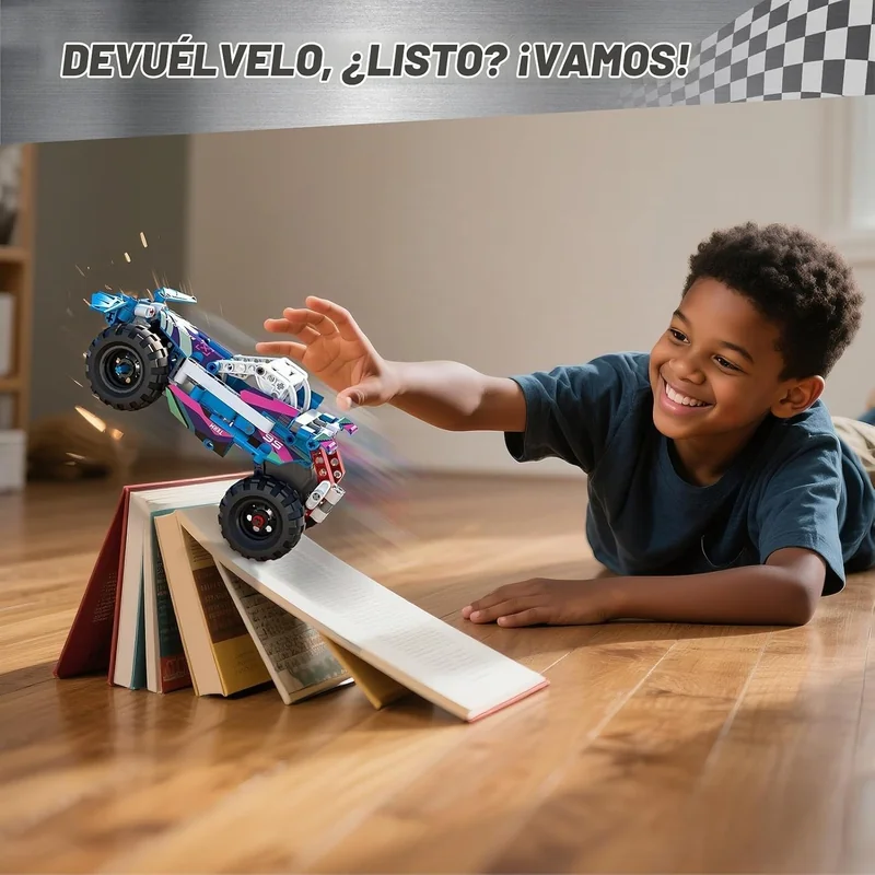 Set de construcción de autos de carrera STEM 9 en 1 - Foto 5