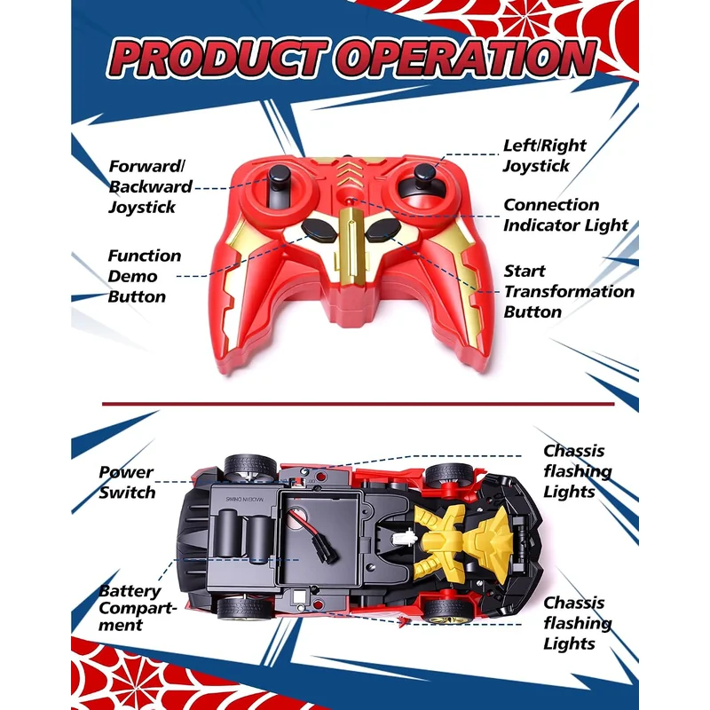 Spider RC Transformer Robot - Foto 6