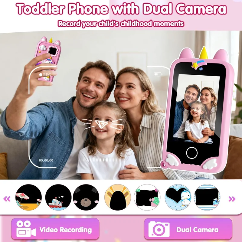 Teléfono interactivo para niños con pantalla táctil 2.8