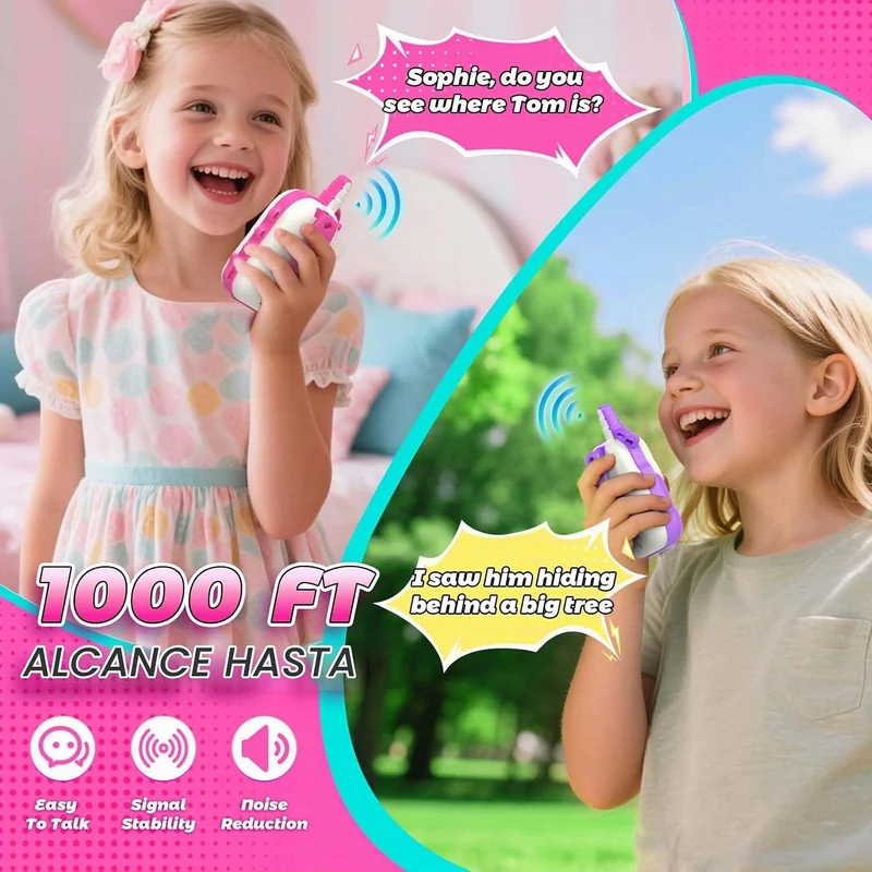 Walkie Talkies recargables de unicornio (paquete x2) - Foto 3