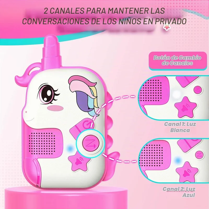 Walkie Talkies recargables de unicornio (paquete x2) - Foto 5