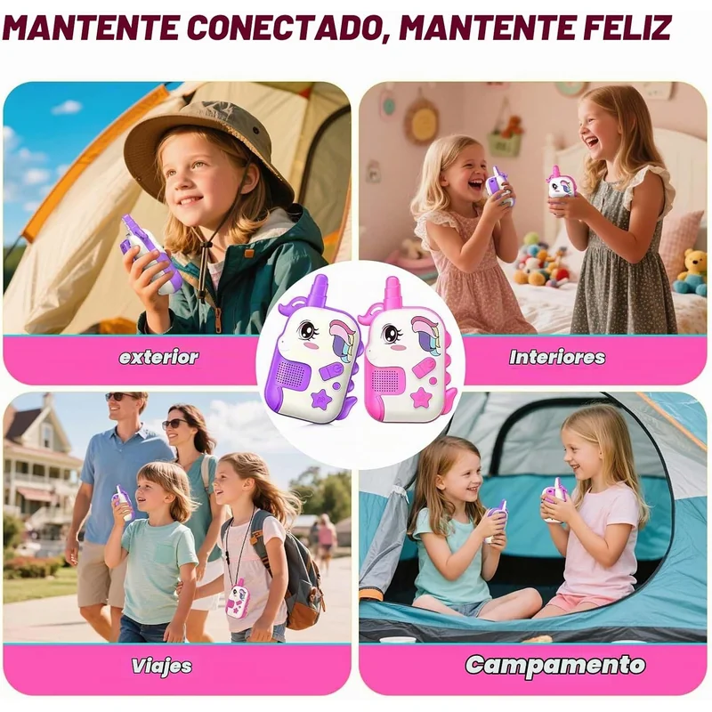 Walkie Talkies recargables de unicornio (paquete x2) - Foto 6