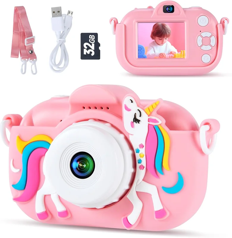 Cámara-lupa de unicornio con pantalla