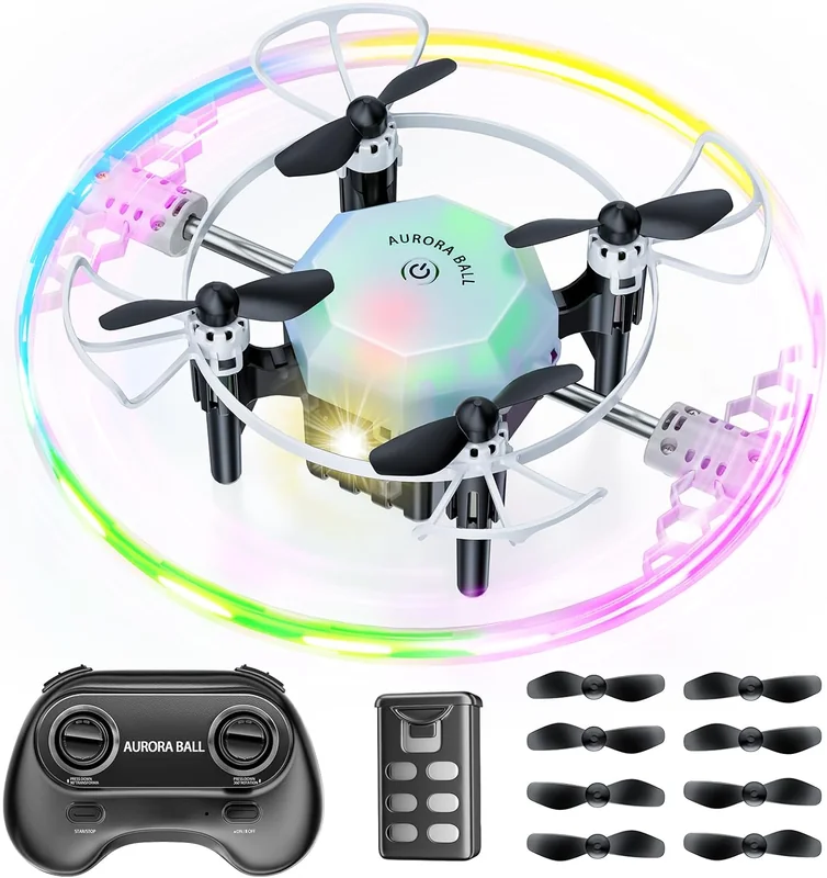 Dron esférico Aurora Ball con luces