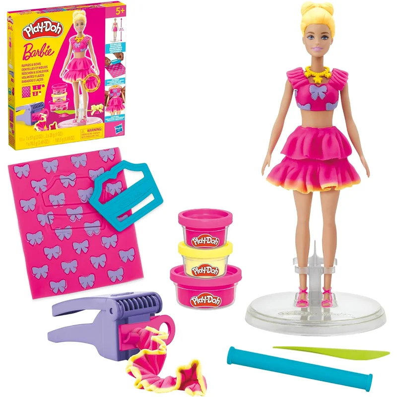 Play-Doh Barbie: Set de diseño y vestidos de moda